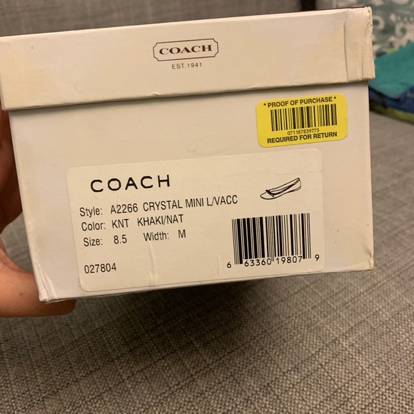 Brown/Tan Coach Flats - Picture 10 of 10